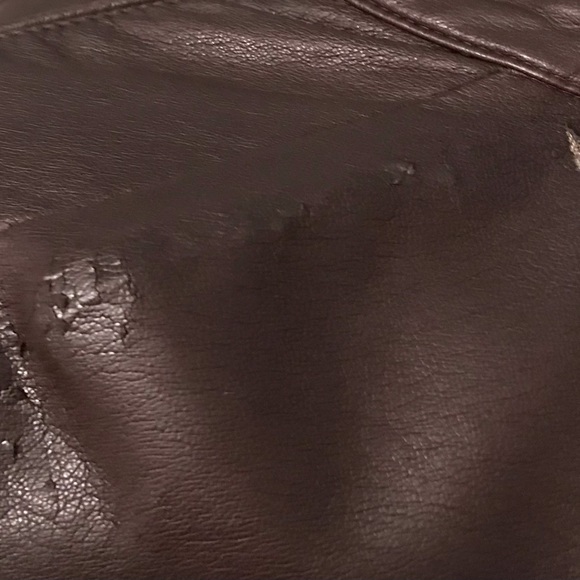 Faux leather brown jacket - Picture 6 of 6